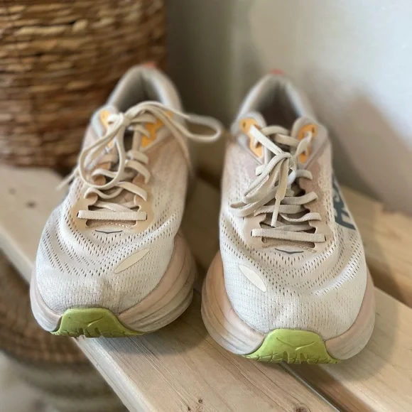 HOKA Women's Bondi 8 Cream Vanilla Size 9 - Picture 6 of 7